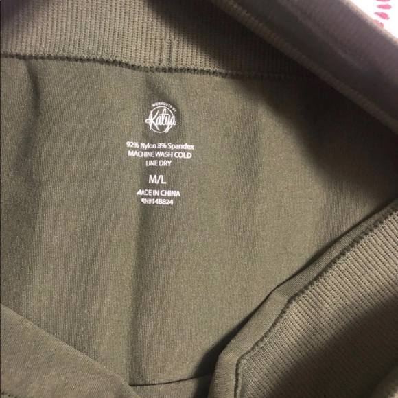 Workouts by katya high waisted olive green legging - Picture 3 of 5